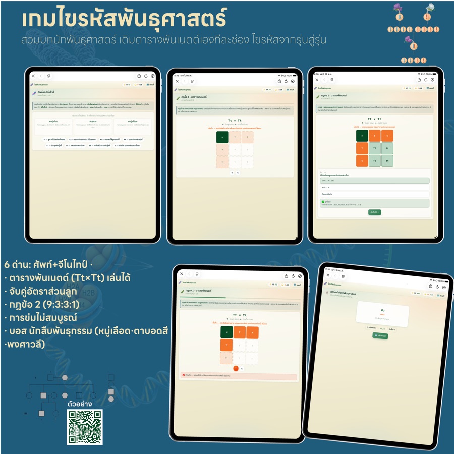 เกมไขรหัสพันธุกรรม (ม.4)